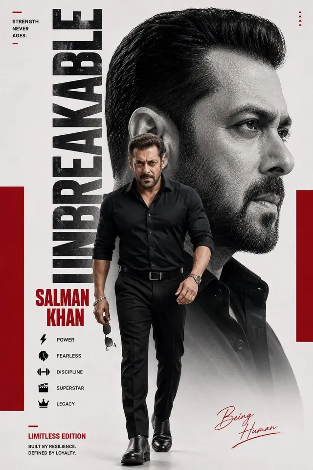 Unbreakable: Salman Khan Editorial Poster