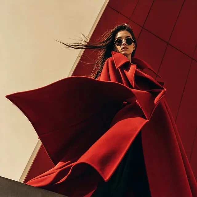 Bold High-Fashion Editorial Portrait